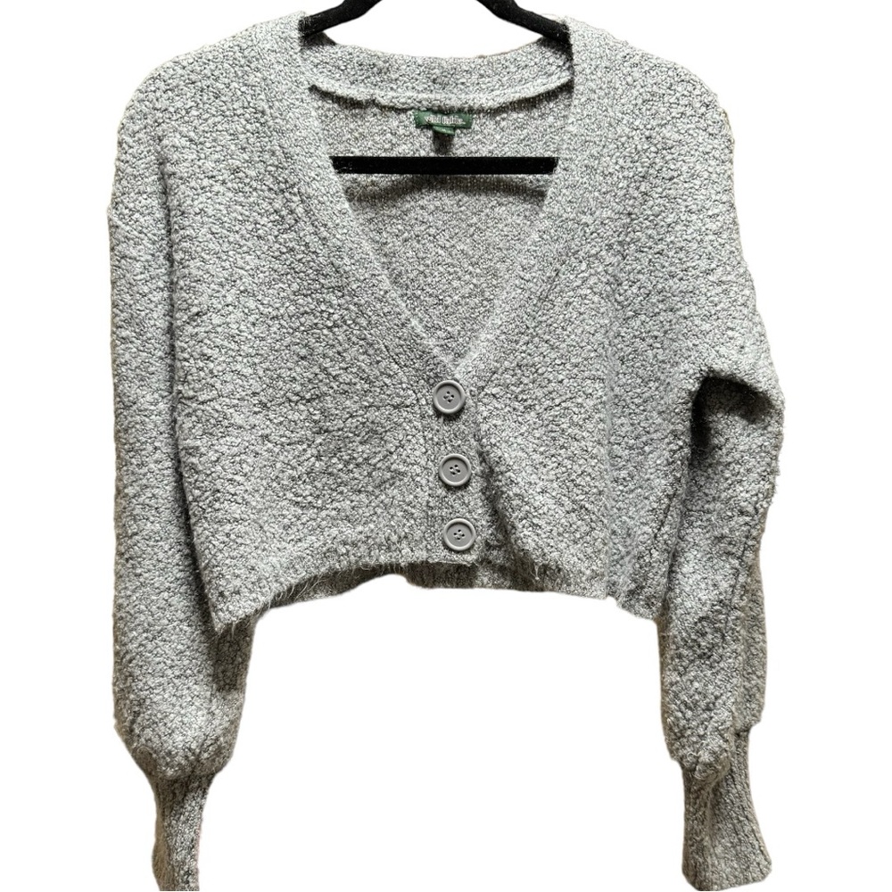 WILD FABLE Cardigan Women's Size Medium Gray Front Buttons
